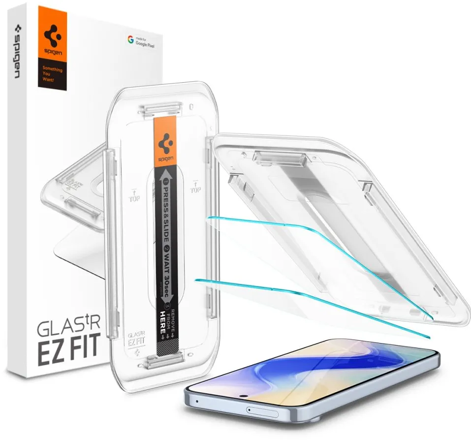 Folie pentru Google Pixel 9 Pro XL (set 2) - Spigen Glas.tR EZ FIT - Clear