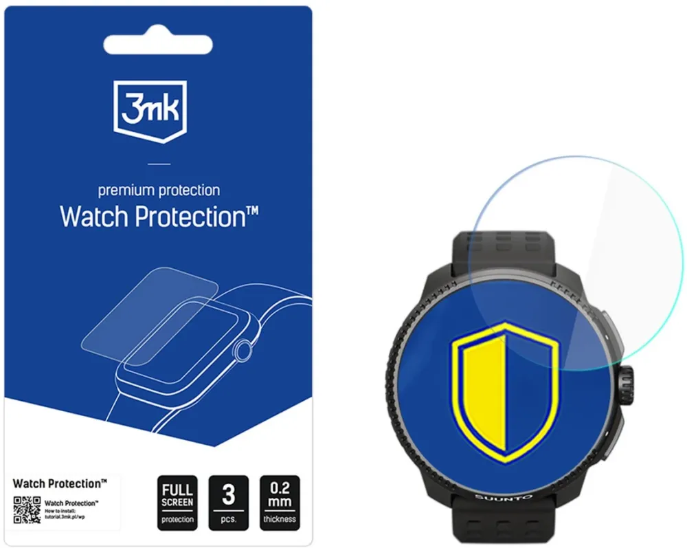 3mk Watch Protection FlexibleGlass smartwatch screen protector for Suunto Race All (49mm)