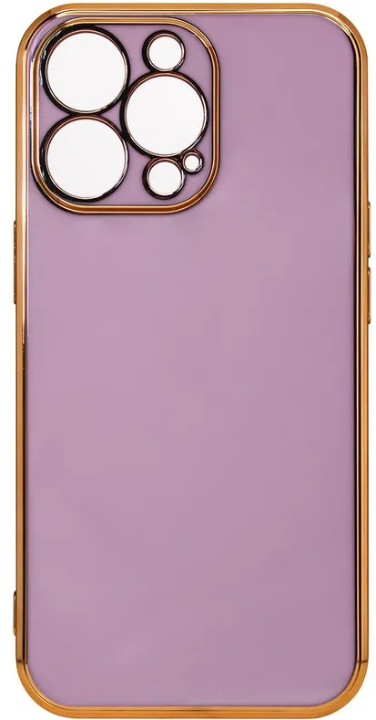 Husa gel Lighting Color Case cu rama aurie Xiaomi Redmi Note 11 violet