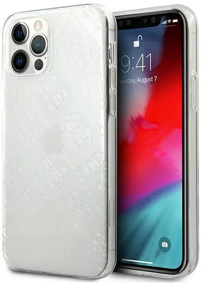 Guess GUHCP12L3D4GTR iPhone 12 Pro Max 6.7" transparent hardcase 4G 3D Pattern Collection