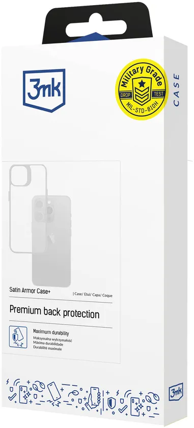 3mk Satin Armor Case+ case for iPhone 11 Pro - transparent
