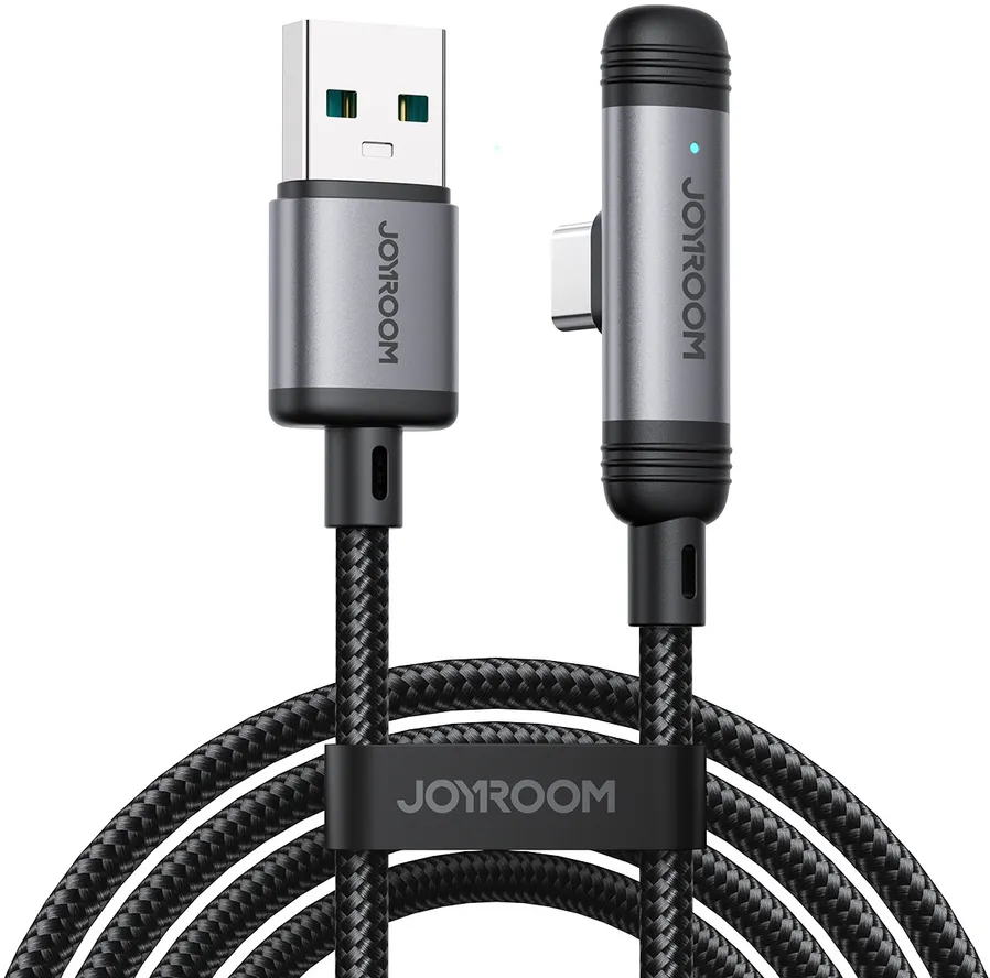Joyroom S-A56 EnjoyX Series 90° USB-A - USB-C 3A cable 1.2m - black