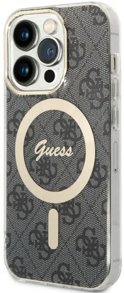 Husa Guess 4G MagSafe pentru iPhone 14 Pro neagra
