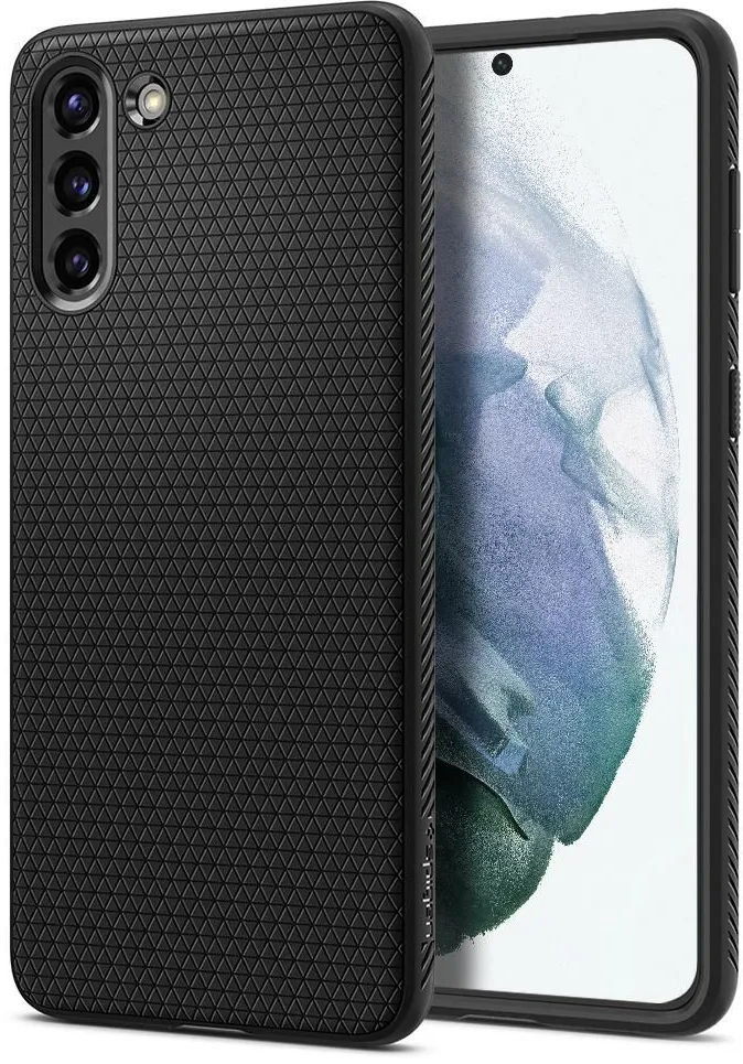 Husa pentru Samsung Galaxy S21 5G - Spigen Liquid Air - Matte Black