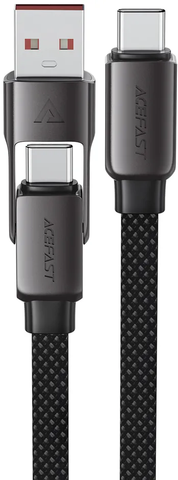 Acefast C13-05 USB-C - USB-A / USB-C Cable 480Mb/s 3A 0.2m - Black