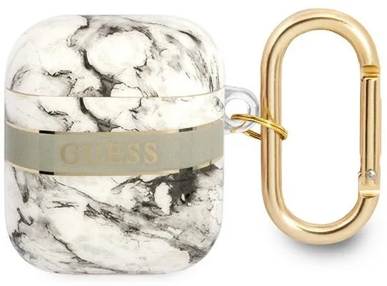 GUA2HCHMAG Husa AirPods gri/gri Marble Strap Collection
