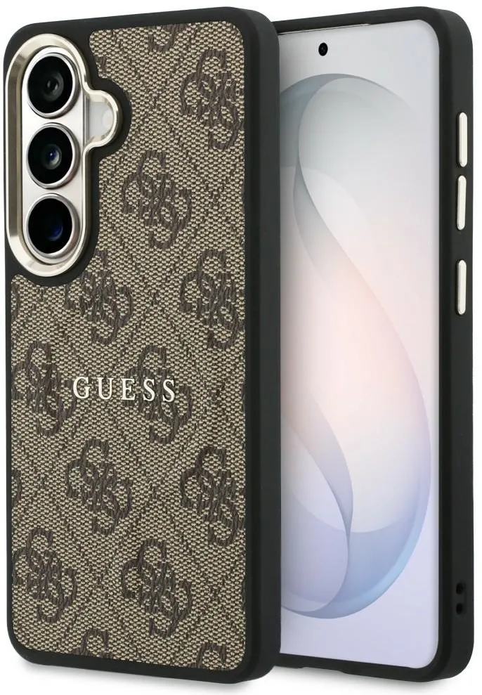 Guess 4G Embossed Ring MagSafe case for Samsung Galaxy S26 - brown
