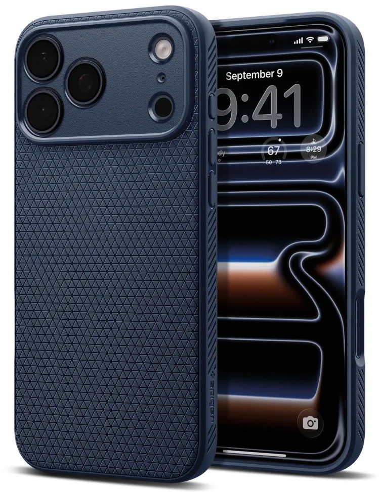 Husa protectie SPIGEN Liquid Air albastru iPhone 17 Pro Max
