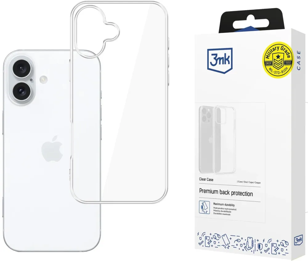 Husa 3mk Clear Case pentru iPhone 16 transparenta
