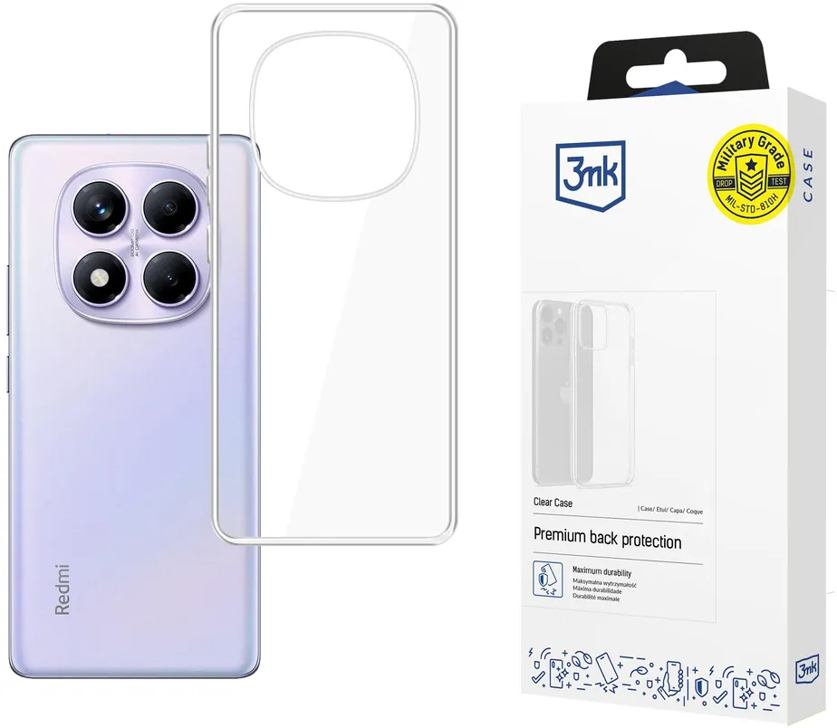 Husa protectie 3mk Clear Case Xiaomi Redmi Note 14 Pro 4G transparenta