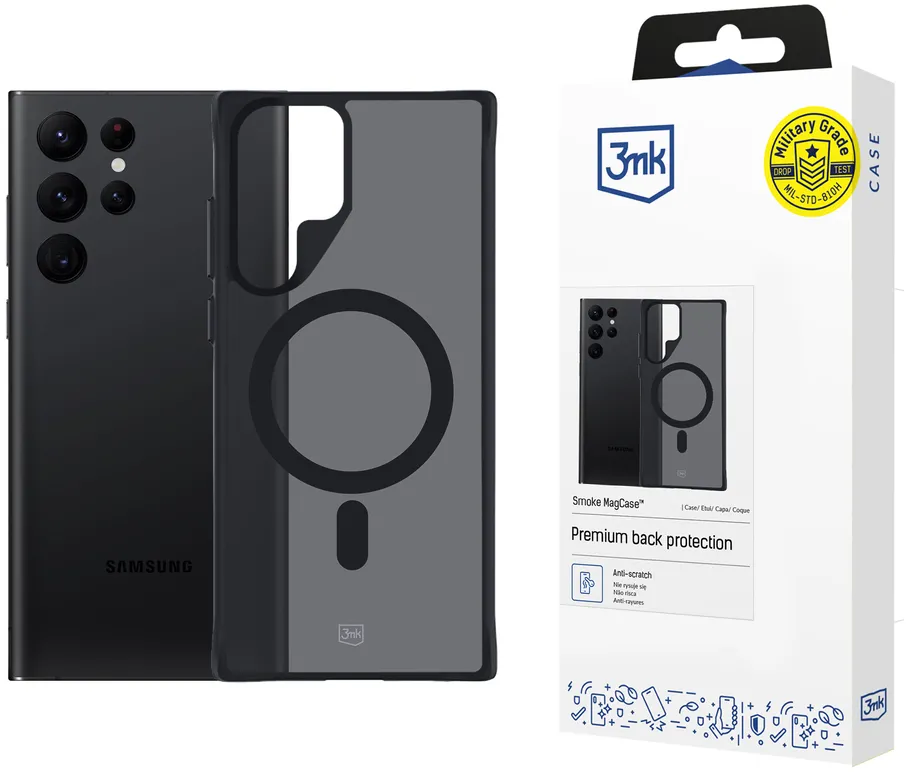 3mk Smoke MagCase case for Samsung Galaxy S22 Ultra 5G