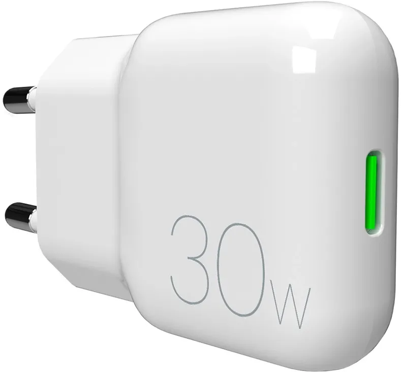 Incarcator telefon Puro GaN SLIMPRO 30W USB-C alb