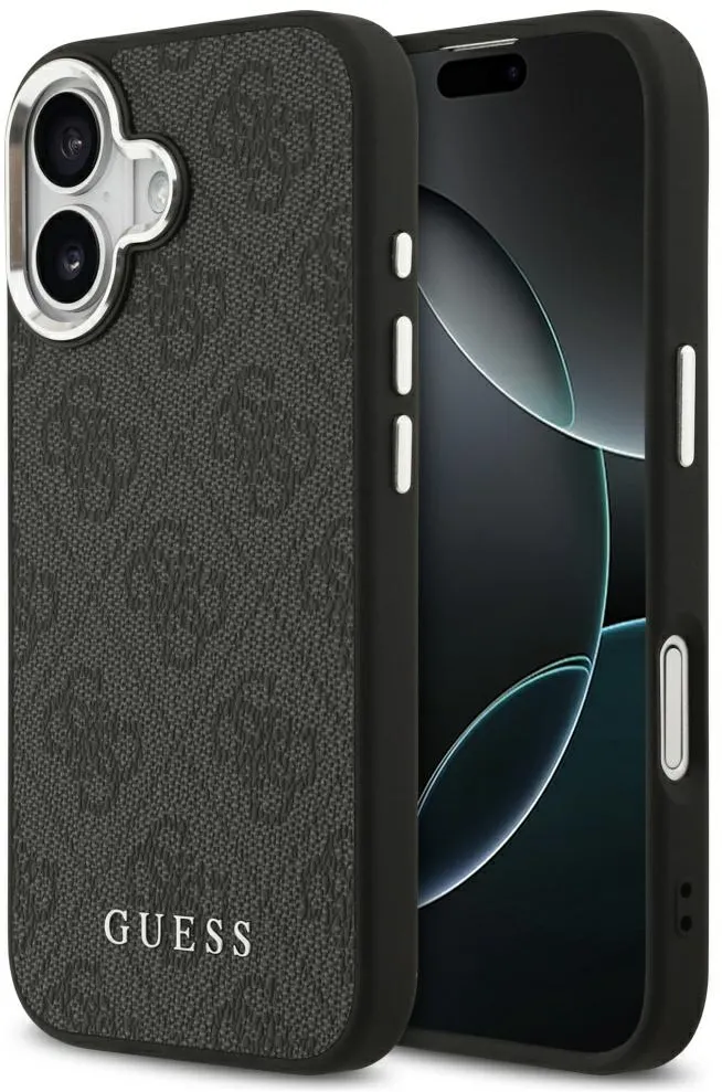Husa protectie Guess 4G Classic Logo MagSafe negru iPhone 17