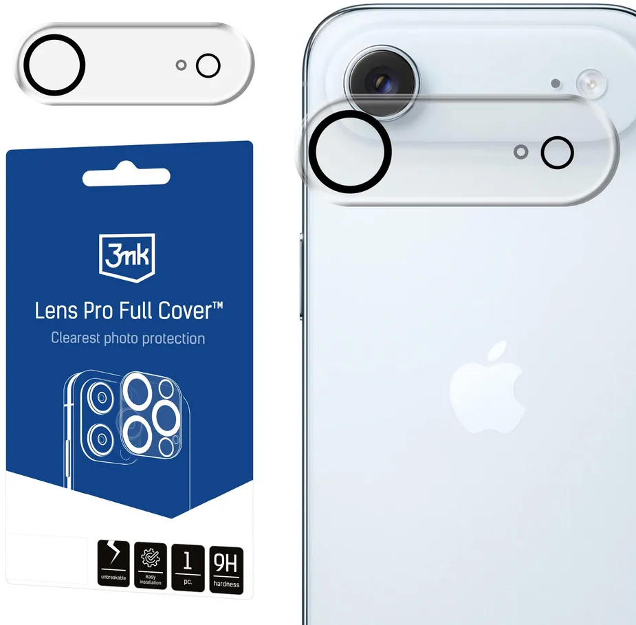 Protectie camera sticla securizata 3mk Lens Pro Full Cover iPhone 17 Air