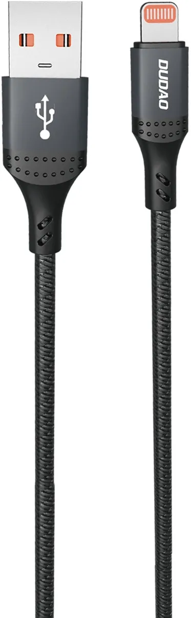 Dudao 3A 30W L3SL USB-A - Lightning Cable Braided 1.2m - Black