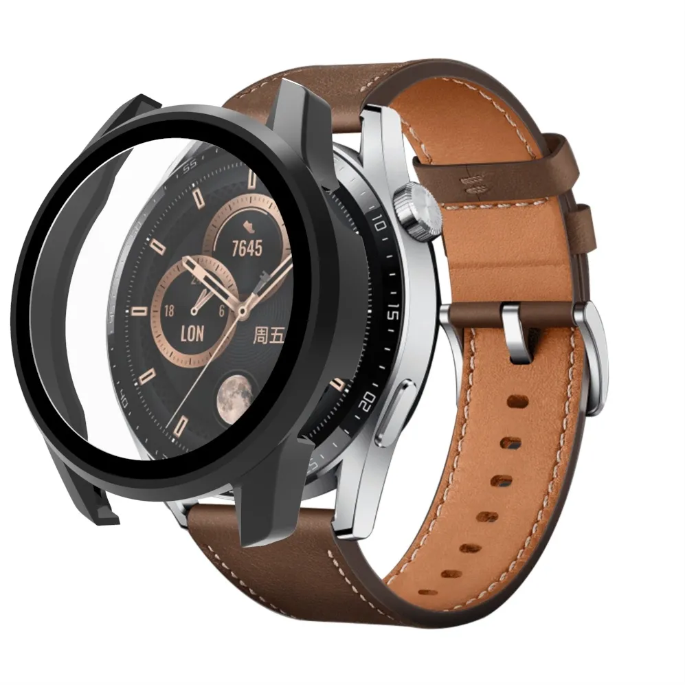 Protectie ecran si carcasa pentru Huawei Watch GT3 42mm negru