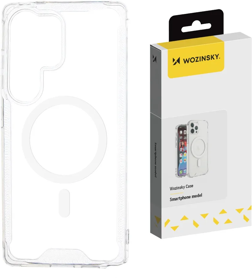 Husa Wozinsky Clear Corner Case MagSafe pentru Samsung Galaxy S24 FE transparent