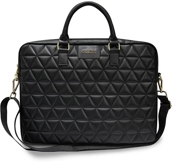 Geanta laptop Guess Quilted 16 inch negru