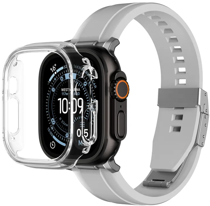 AmazingThing Minimal Protective Case for Apple Watch UItra 3 49mm - Transparent