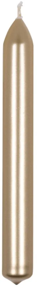 Lumanari pentru cina, lacuite, 20 x 170mm, 10 buc/set, DONAU Home - aurii