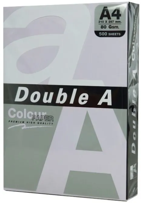 Hartie color pentru copiator A4, 80gsm, 500coli/top, Double A - pastel lavender