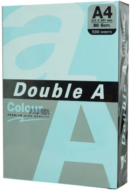 Hartie color pentru copiator A4, 80gsm, 500coli/top, Double A - pastel ocean