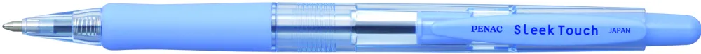 Pix PENAC Sleek Touch, rubber grip, 1.0mm, corp si accesorii albastru pastel - scriere albastra