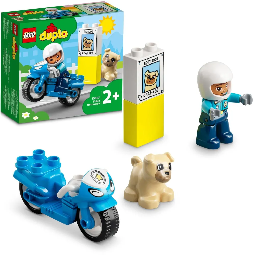LEGO DUPLO, Motocicleta de politie, numar piese 5, varsta 2+