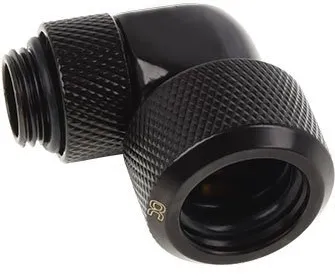Alphacool Eiszapfen 90° pipe connection 1/4" on 16mm, black (17395)