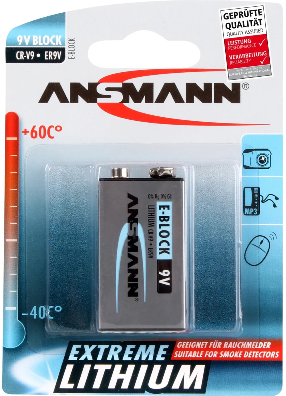 Ansmann Extr. Lithium 1xE LI/ 9V