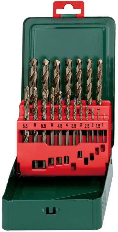 metabo HSS-CO drill cassette-SP, 19 pieces