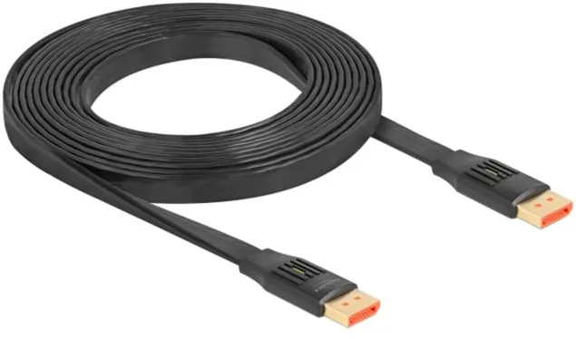 DeLOCK DisplayPort ribbon cable 8K 60Hz (black, 3 meters)