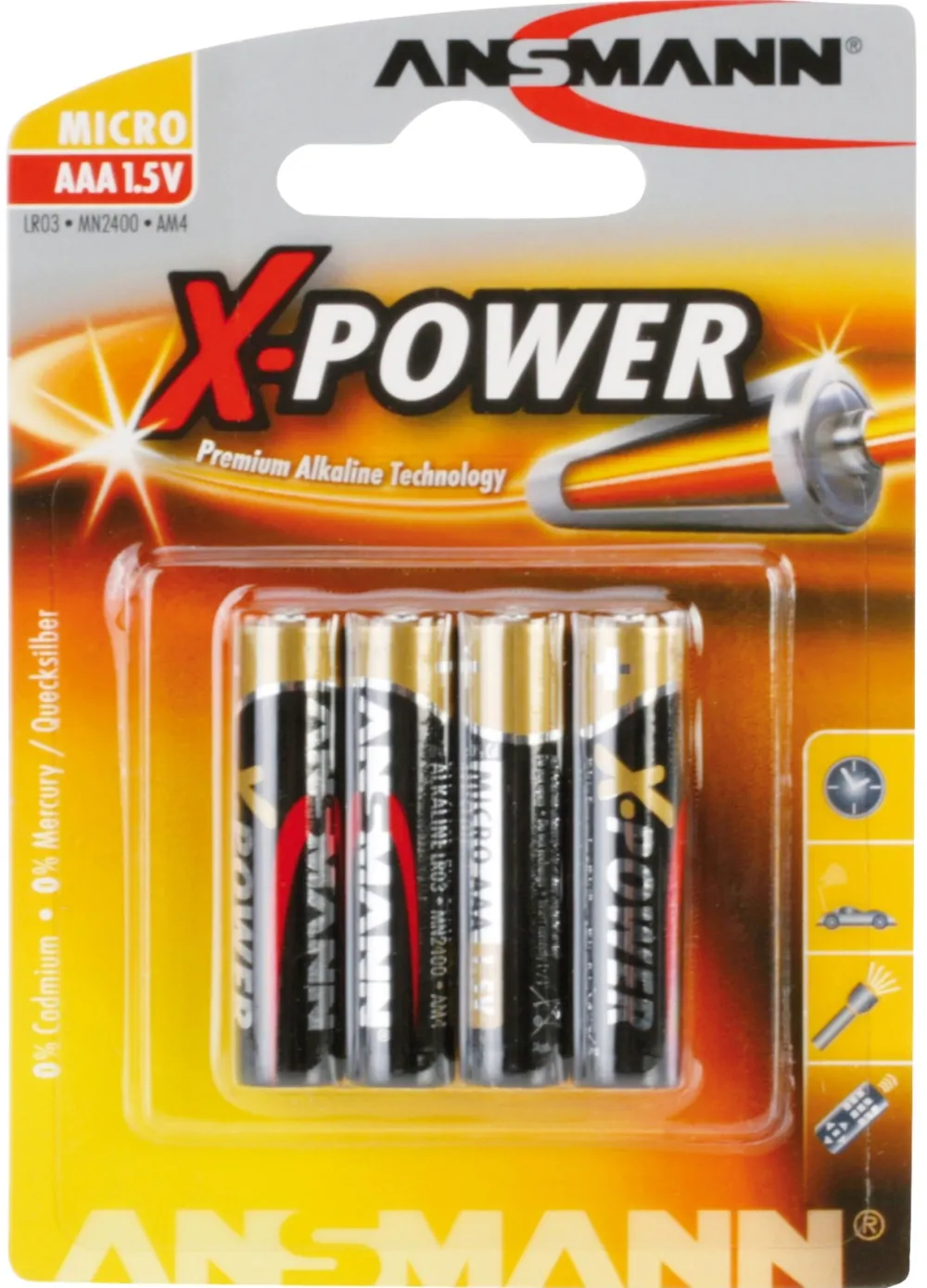 Ansmann Micro X-Power 4xAAA Blister