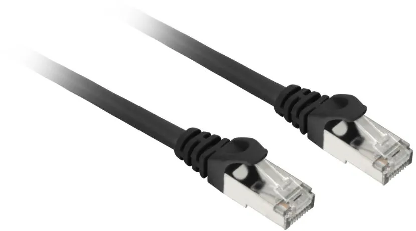 Cablu de retea patch Sharkoon S/FTP RJ45 cu cablu brut Cat.7a LSOH negru 3 m