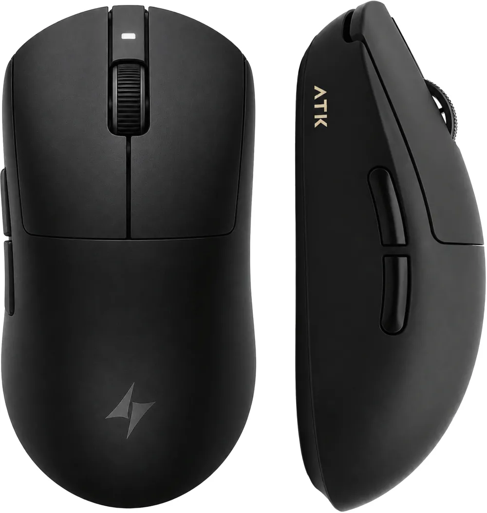 ATK Dragonfly A9 Plus 2.0 Gaming-Maus, kabellos, PAW3950, 26K DPI - schwarz