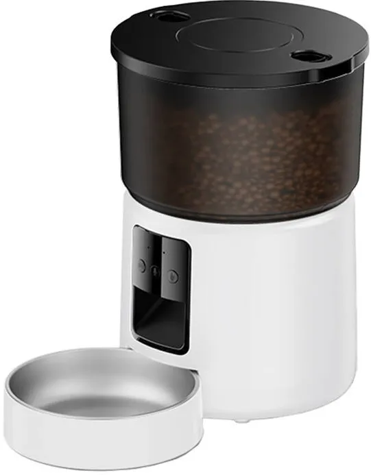 Rojeco 3L WiFi Version Smart Pet Food Dispenser (alb)