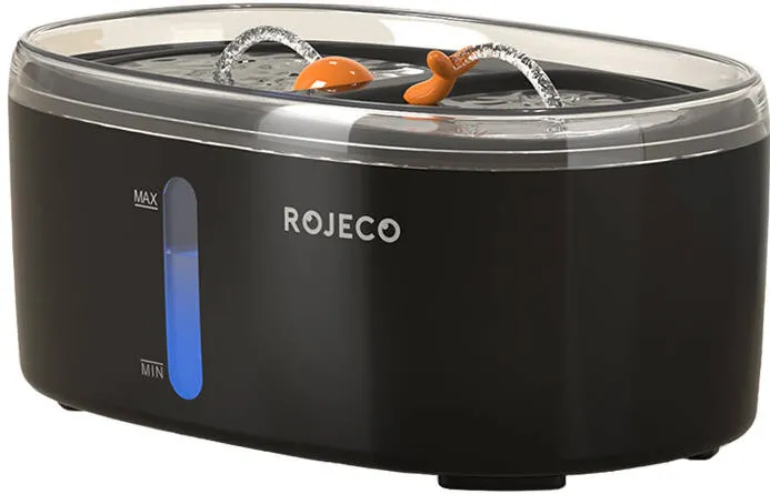 Fântână de apă pentru animale Rojeco 2,5L (negru)