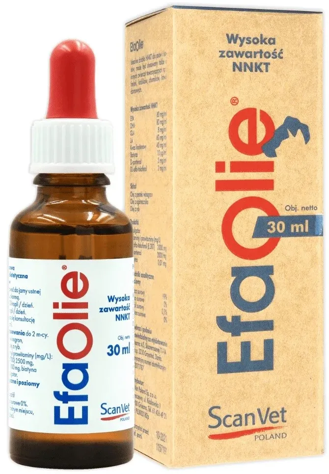 Supliment pentru caini si pisici ScanVet EfaOlie 30 ml
