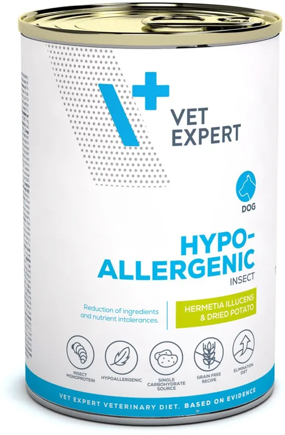 VETEXPERT Veterinary Diet Hypoallergenic Insect – wet dog food – 375g