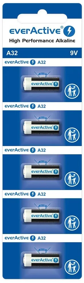 Alkaline batteries to a car remote A32/32A 9V blister 5 pcs.
