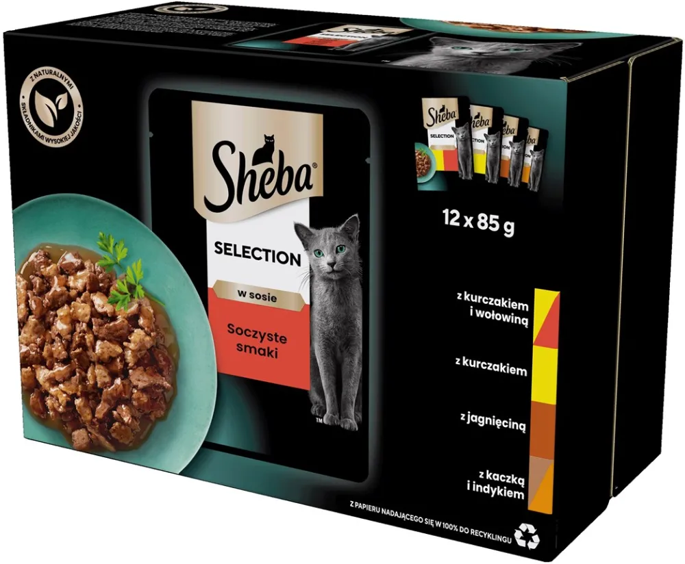 Sheba Selection in Sauce Juicy Flavours 12 x 85 g