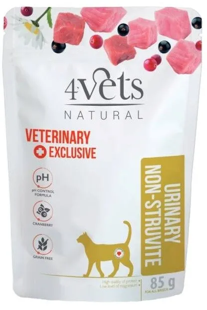 4VETS Natural Urinary Non-struvite - wet cat food - 85g