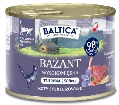 BALTICA Smaki regionów Pheasant - wet cat food - 185g