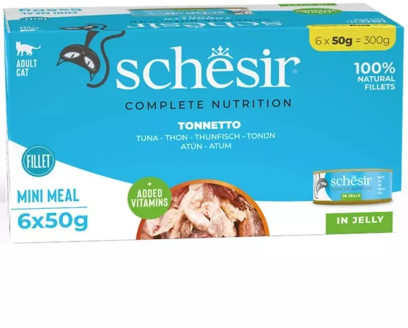 Hrana umeda pentru pisici cu ton set 6 conserve X 50 g