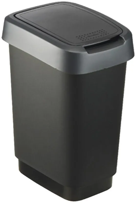 ROTHO Twist Silver - trash bin – 50l