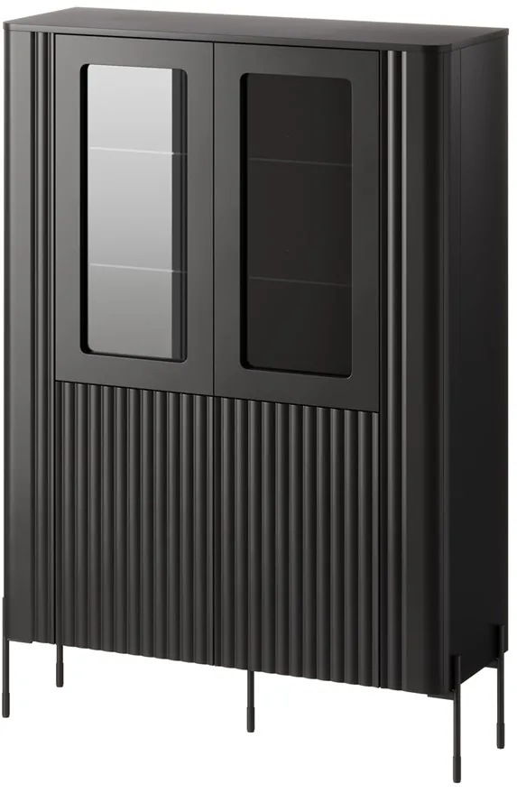 Cama VERA display cabinet 110x40x160 matt black