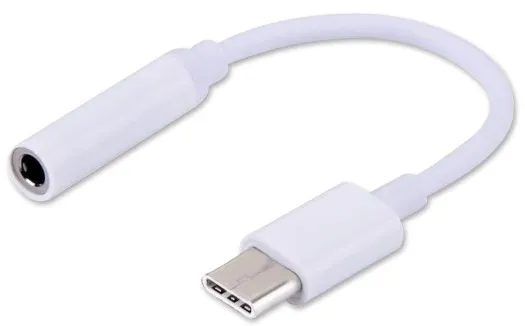 SAVIO Cablu Date USB Type 3.1 C (M) – Jack 3.5mm (F) Audio adapter White AK-35