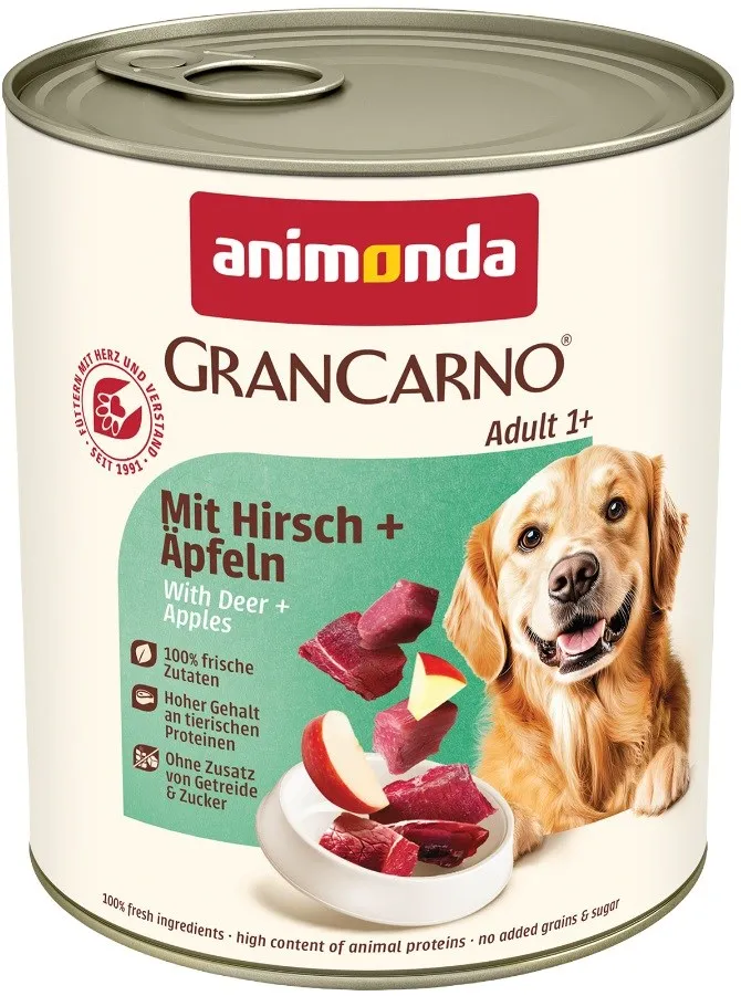 ANIMONDA GranCarno Adult Deer and apple - wet dog food - 800g
