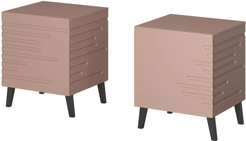Cama bedside cabinet NOVA 44x40x52 pink matt