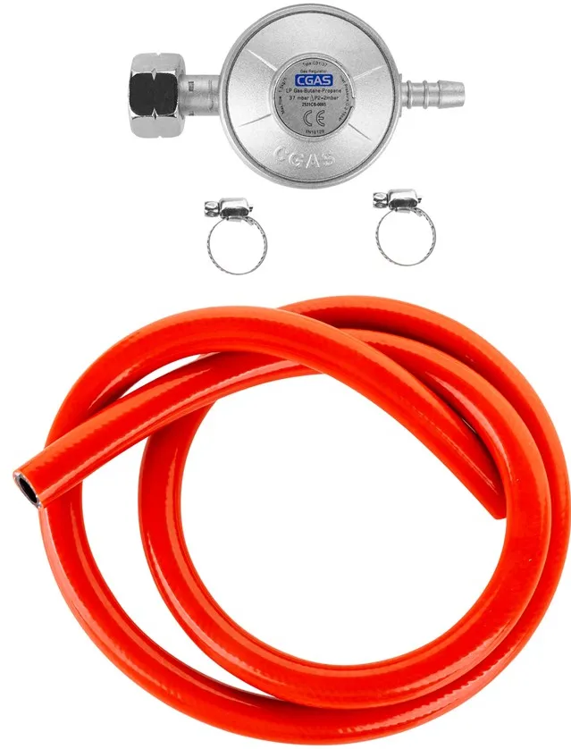TEESA BBQ GAS REGULATOR FOR BARBECUE (HOSE, BANDS)
